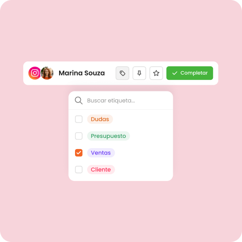 Clasificación de conversaciones con tags de mLabs Chat
